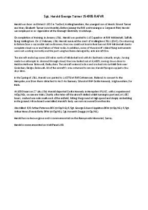 A preview of a PDF biography for Turner, Harold George